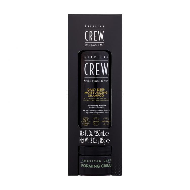 American Crew Daily Deep Moisturizing Poklon set šampon Daily Deep Moisturizing Shampoo 250 ml + krema za kosu Forming Cream 85 g