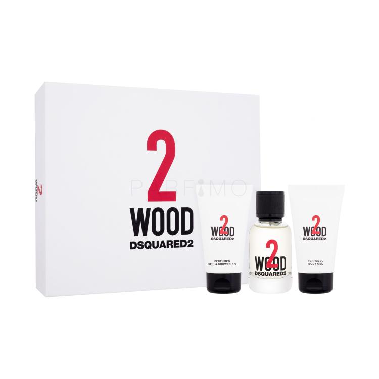 Dsquared2 2 Wood Poklon set toaletna voda 50 ml + gel za tuširanje 50 ml + gel za tijelo 50 ml