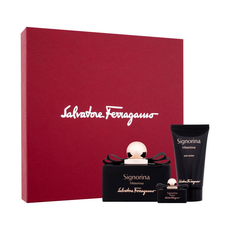 Salvatore Ferragamo Signorina Misteriosa Poklon set parfemska voda 100 ml + parfemska voda 5 ml + losion za tijelo 50 ml