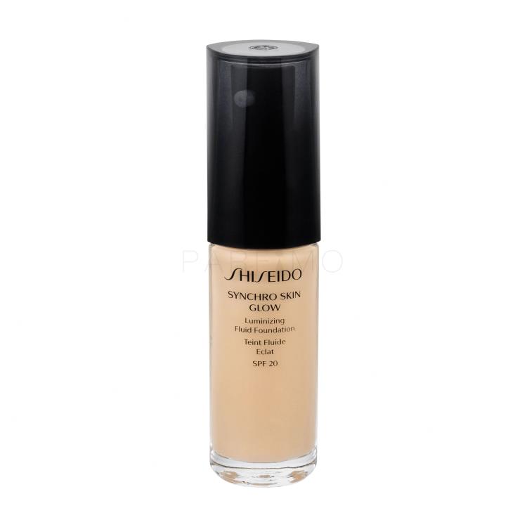 Shiseido Synchro Skin Glow SPF20 Puder za žene 30 ml Nijansa Golden 2 oštećena kutija
