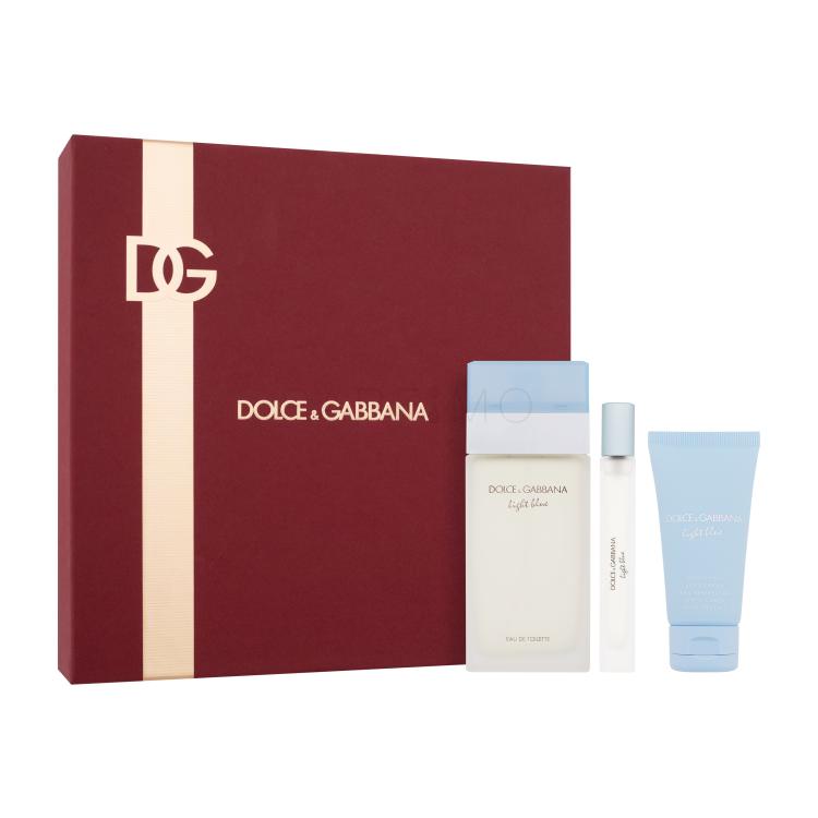Dolce&amp;Gabbana Light Blue Poklon set toaletna voda 100 ml + krema za tijelo 50 ml + toaletna voda 10 ml
