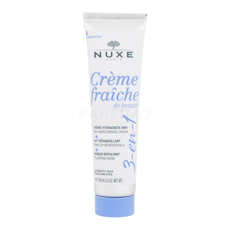 NUXE Creme Fraiche de Beauté 3-In-1 Cream &amp; Make-Up Remover &amp; Mask Dnevna krema za lice za žene 100 ml tester