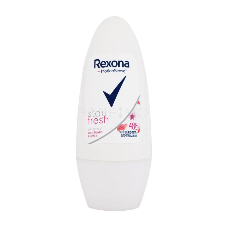 Rexona MotionSense Stay Fresh White Flowers &amp; Lychee Antiperspirant za žene 50 ml