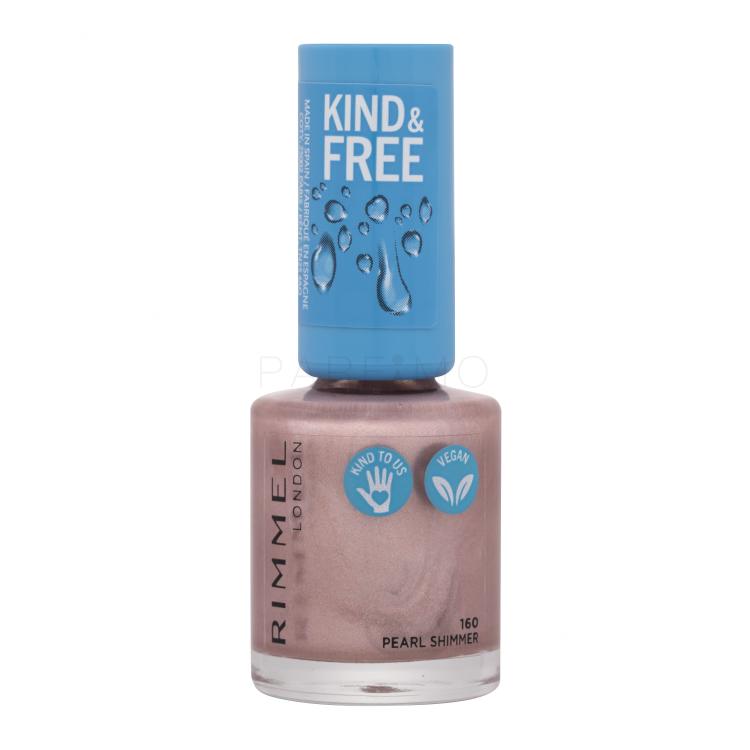 Rimmel London Kind &amp; Free Lak za nokte za žene 8 ml Nijansa 160 Pearl Shimmer