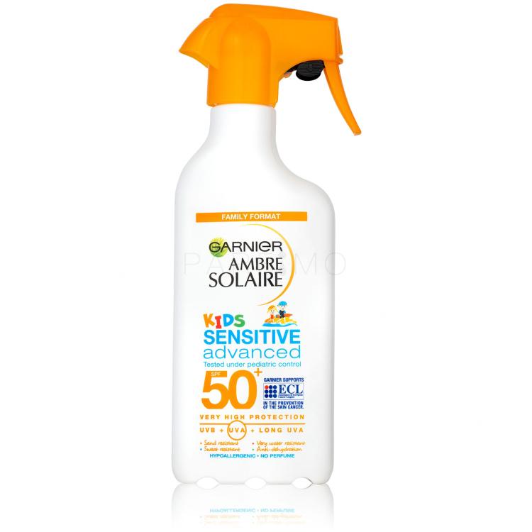 Garnier Ambre Solaire Kids Sensitive Advanced Spray SPF50+ Proizvod za zaštitu od sunca za tijelo za djecu 270 ml