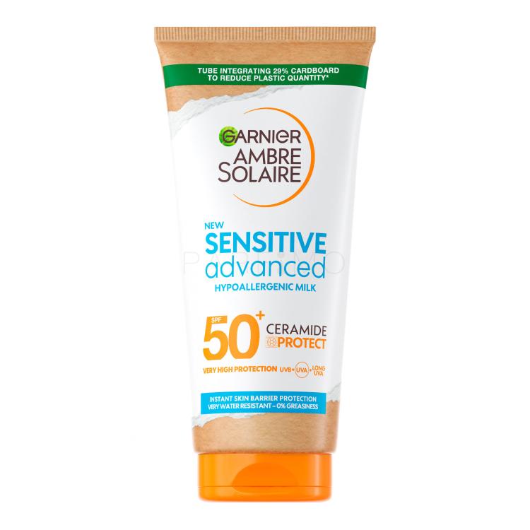 Garnier Ambre Solaire Sensitive Advanced Hypoallergenic Milk SPF50+ Proizvod za zaštitu od sunca za tijelo 175 ml
