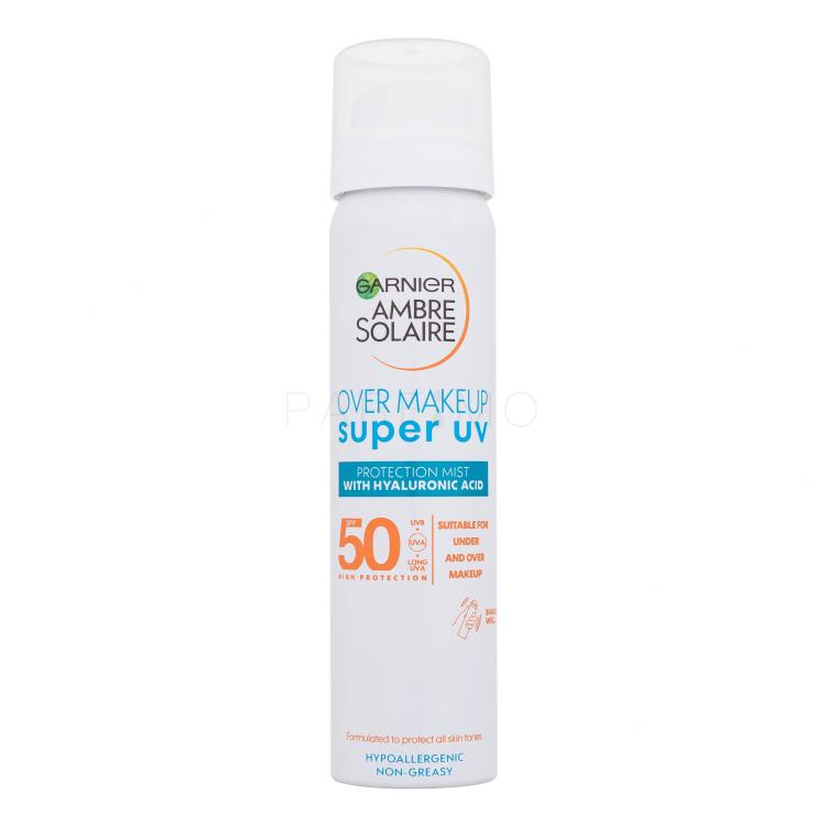 Garnier Ambre Solaire Super UV Over Makeup Protection Mist SPF50 Proizvod za zaštitu lica od sunca 75 ml