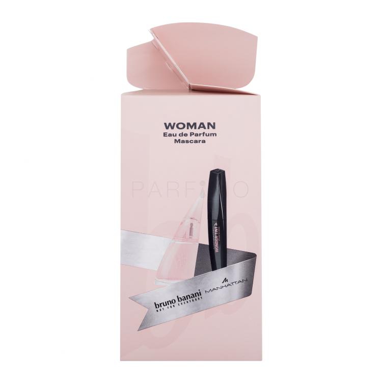 Bruno Banani Woman Poklon set parfemska voda 30 ml + maskara Manhattan Wonder&#039;Tint Mascara 11 ml 001 Black