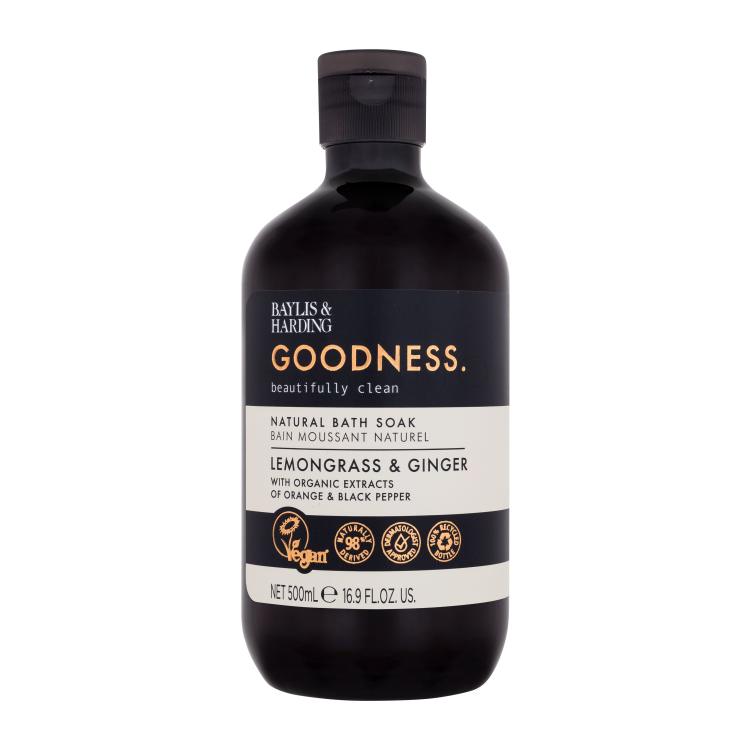 Baylis &amp; Harding Goodness Lemongrass &amp; Ginger Natural Bath Soak Pjenasta kupka za žene 500 ml