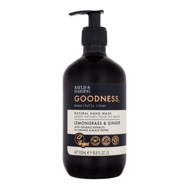 Baylis &amp; Harding Goodness Lemongrass &amp; Ginger Natural Hand Wash Tekući sapun za žene 500 ml
