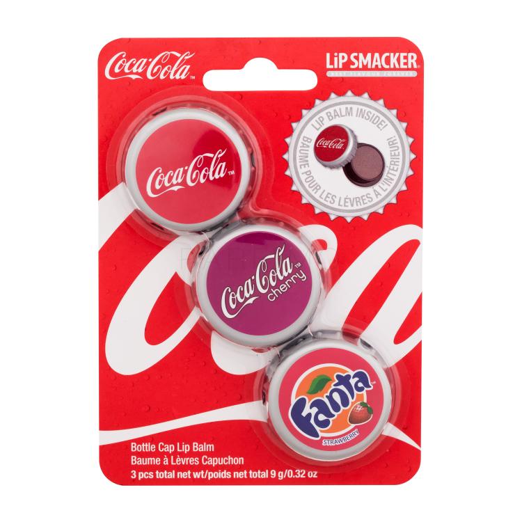 Lip Smacker Coca-Cola Bottle Cap Lip Balm Poklon set balzam za usne 3 x 3 g
