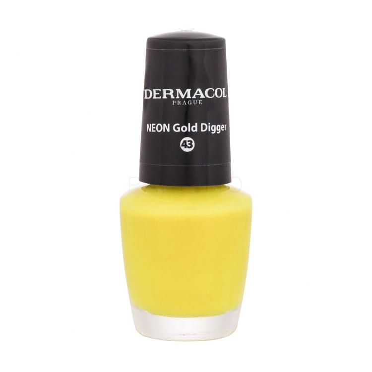 Dermacol Neon Lak za nokte za žene 5 ml Nijansa 43 NEON Gold Digger