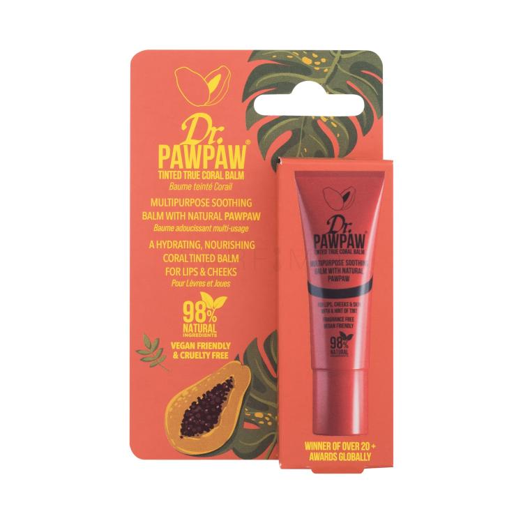 Dr. PAWPAW Balm Tinted True Coral Balzam za usne za žene 10 ml