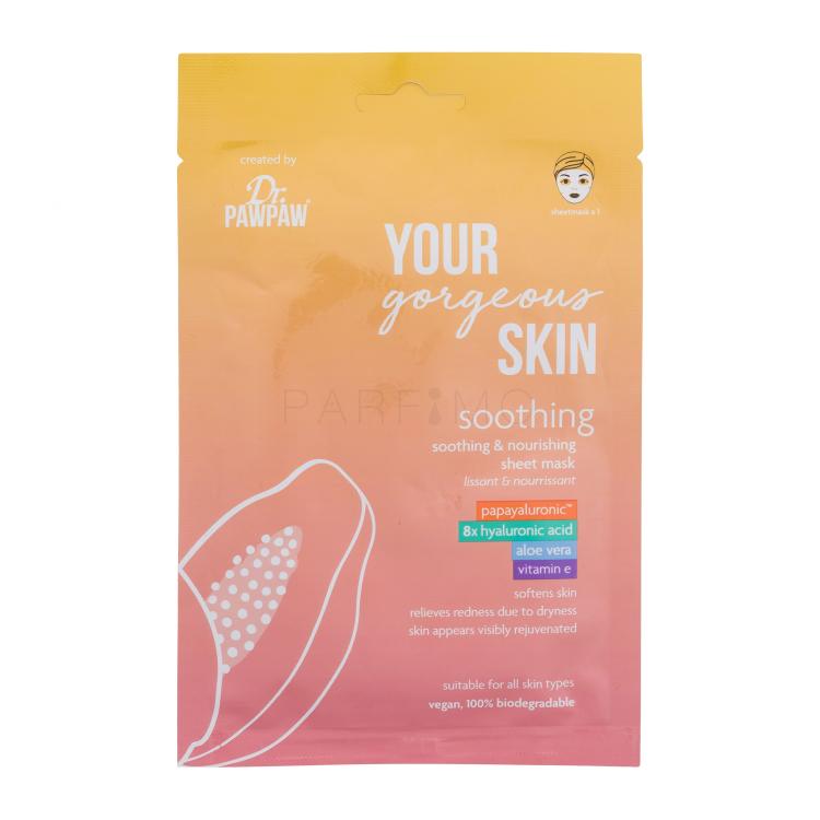 Dr. PAWPAW Your Gorgeous Skin Soothing Sheet Mask Maska za lice za žene 25 ml