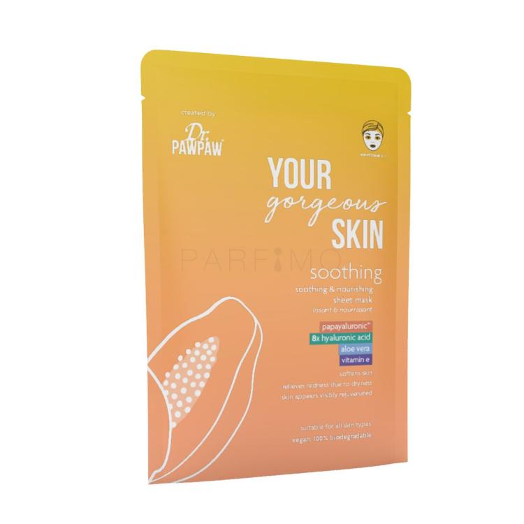 Dr. PAWPAW Your Gorgeous Skin Soothing Sheet Mask Maska za lice za žene 25 ml