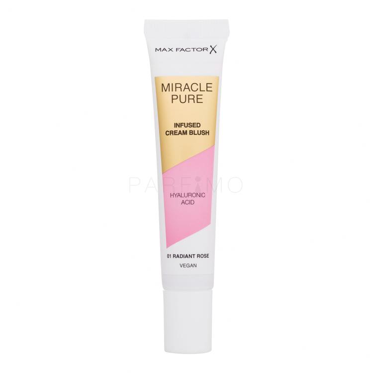 Max Factor Miracle Pure Infused Cream Blush Rumenilo za žene 15 ml Nijansa 01 Radiant Rose