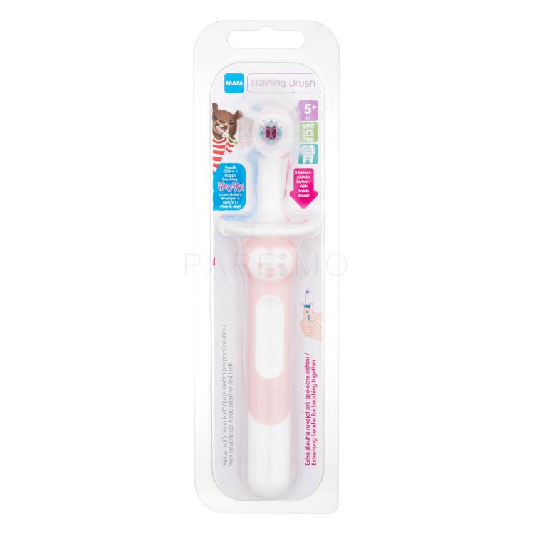 MAM Baby´s Brush Training Brush 5m+ Pink Zubna četkica za djecu 1 kom