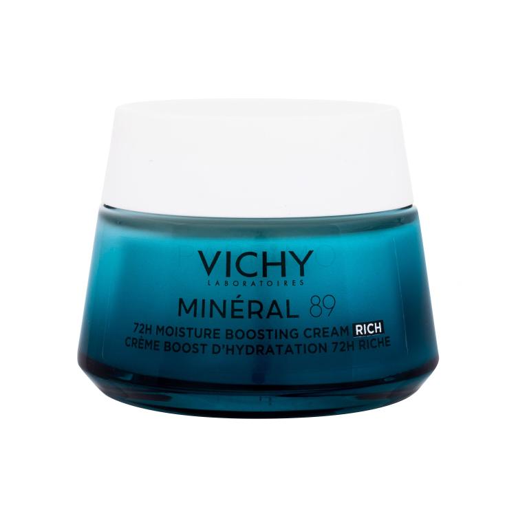 Vichy Minéral 89 72H Moisture Boosting Cream Rich Dnevna krema za lice za žene 50 ml