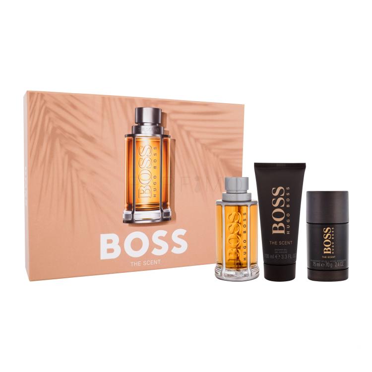 HUGO BOSS Boss The Scent 2015 Poklon set toaletna voda 100 ml + gel za tuširanje 100 ml + kontaktni dezodorans 75 ml