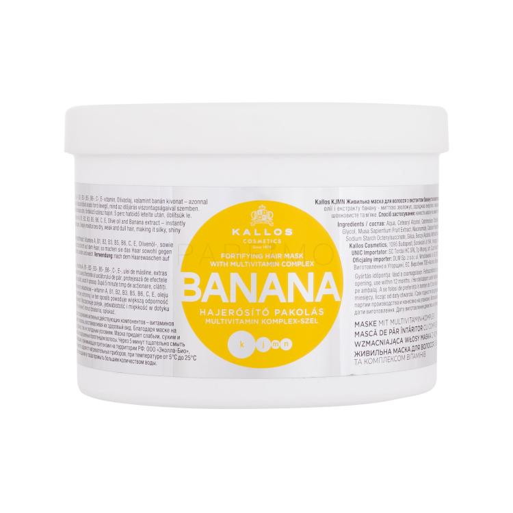Kallos Cosmetics Banana Maska za kosu za žene 500 ml