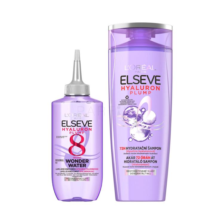 Set Šampon L&#039;Oréal Paris Elseve Hyaluron Plump Moisture Shampoo + Regenerator L&#039;Oréal Paris Elseve Hyaluron Plump 8 Second Wonder Water