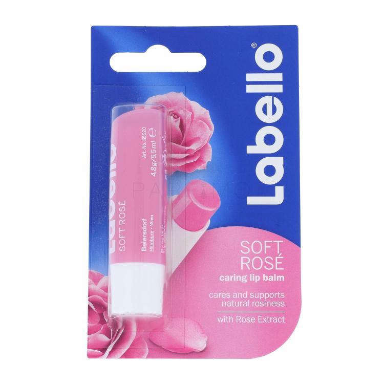 Labello Soft Rosé Balzam za usne za žene 5,5 ml oštećena ambalaža