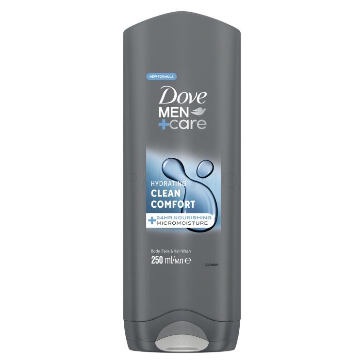 Dove Men + Care Hydrating Clean Comfort Gel za tuširanje za muškarce 250 ml