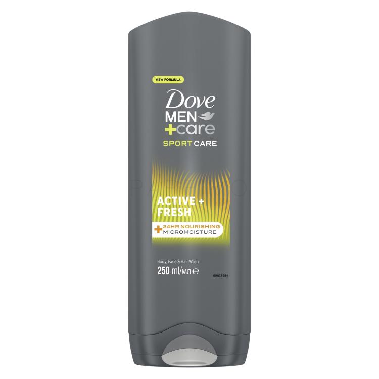 Dove Men + Care Sport Care Active + Fresh Gel za tuširanje za muškarce 250 ml