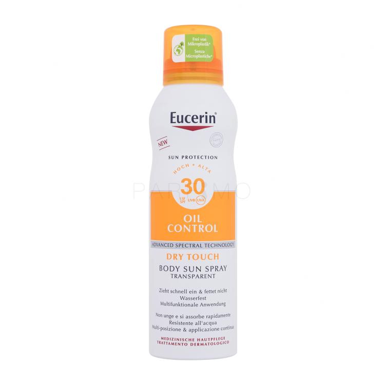 Eucerin Sun Oil Control Body Sun Spray Dry Touch SPF30 Proizvod za zaštitu od sunca za tijelo 200 ml
