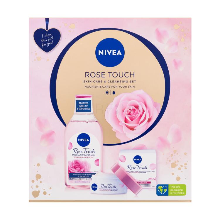 Nivea Rose Touch Poklon set micelarna voda Rose Touch 400 ml + dnevna gel-krema Rose Touch 50 ml