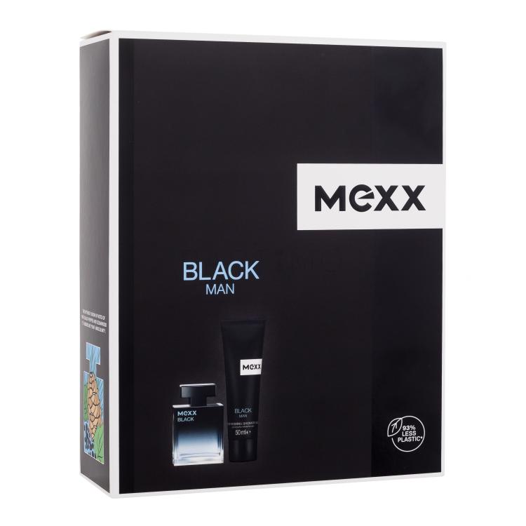 Mexx Black Man Poklon set toaletna voda 30 ml + gel za tuširanje 50 ml