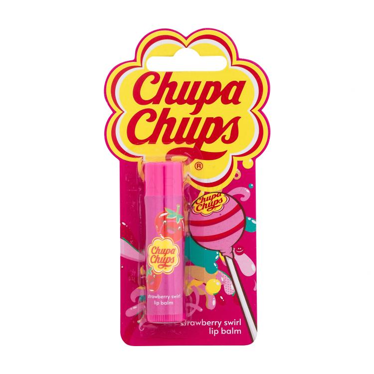 Chupa Chups Lip Balm Strawberry Swirl Balzam za usne za djecu 4 g