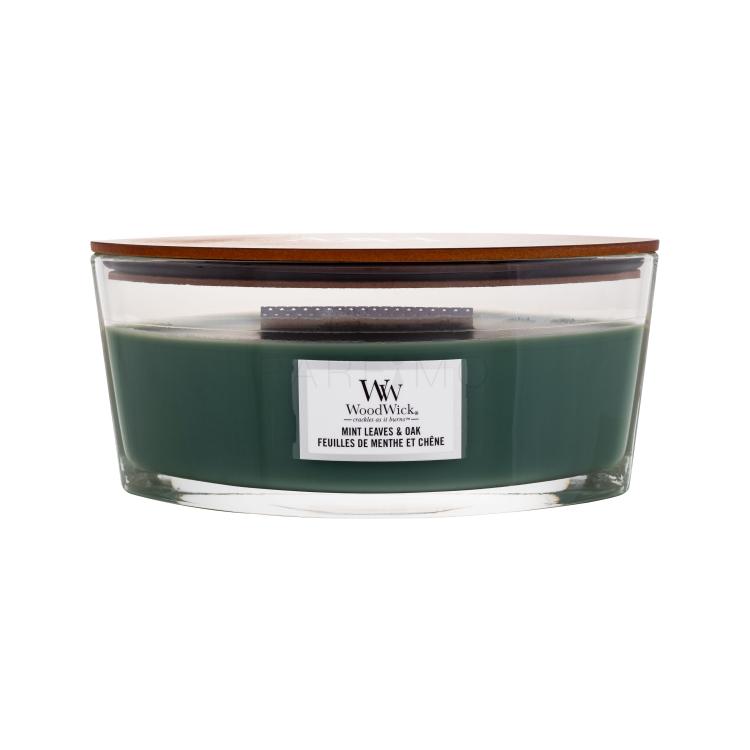 WoodWick Mint Leaves &amp; Oak Mirisna svijeća 453,6 g