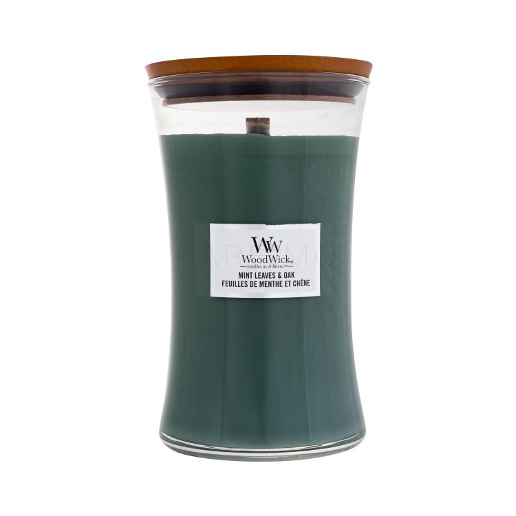 WoodWick Mint Leaves &amp; Oak Mirisna svijeća 610 g