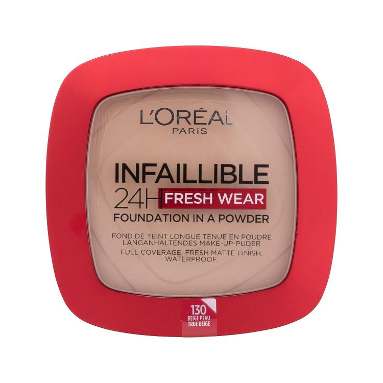 L'Oréal Paris Infaillible 24H Fresh Wear Foundation In A Powder Puder za žene 9 g Nijansa 130 True Beige