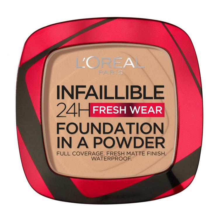 L&#039;Oréal Paris Infaillible 24H Fresh Wear Foundation In A Powder Puder za žene 9 g Nijansa 140 Golden Beige