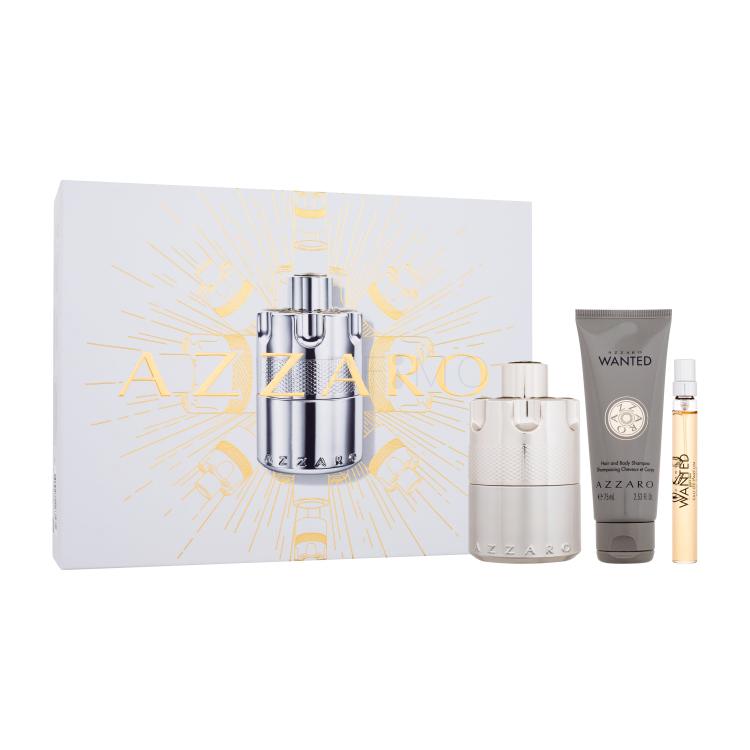 Azzaro Wanted Poklon set parfemska voda 100 ml + parfemska voda 10 ml + gel za tuširanje 75 ml