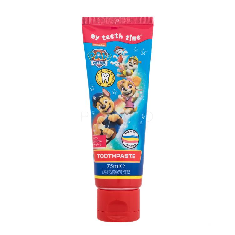 Nickelodeon Paw Patrol Toothpaste Bubblegum Zubna pasta za djecu 75 ml