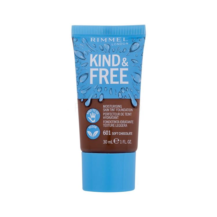 Rimmel London Kind &amp; Free Skin Tint Foundation Puder za žene 30 ml Nijansa 601 Soft Chocolate