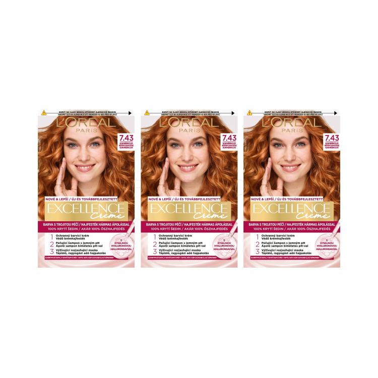 Set Boja za kosu L&#039;Oréal Paris Excellence Creme Triple Protection