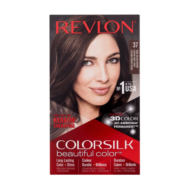 Revlon Colorsilk Beautiful Color Boja za kosu za žene 59,1 ml Nijansa 37 Dark Golden Brown
