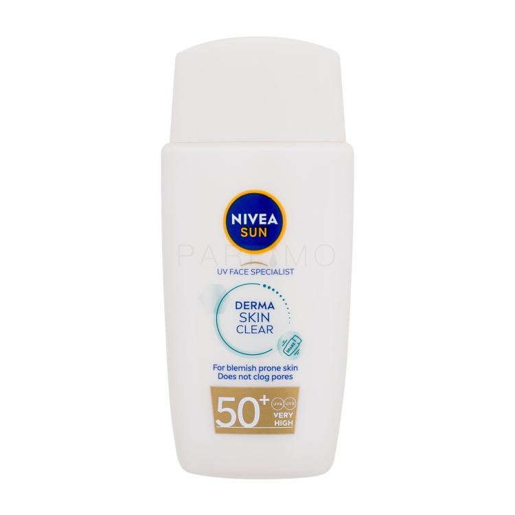 Nivea UV Face Specialist Derma Skin Clear SPF50+ Proizvod za zaštitu lica od sunca za žene 40 ml