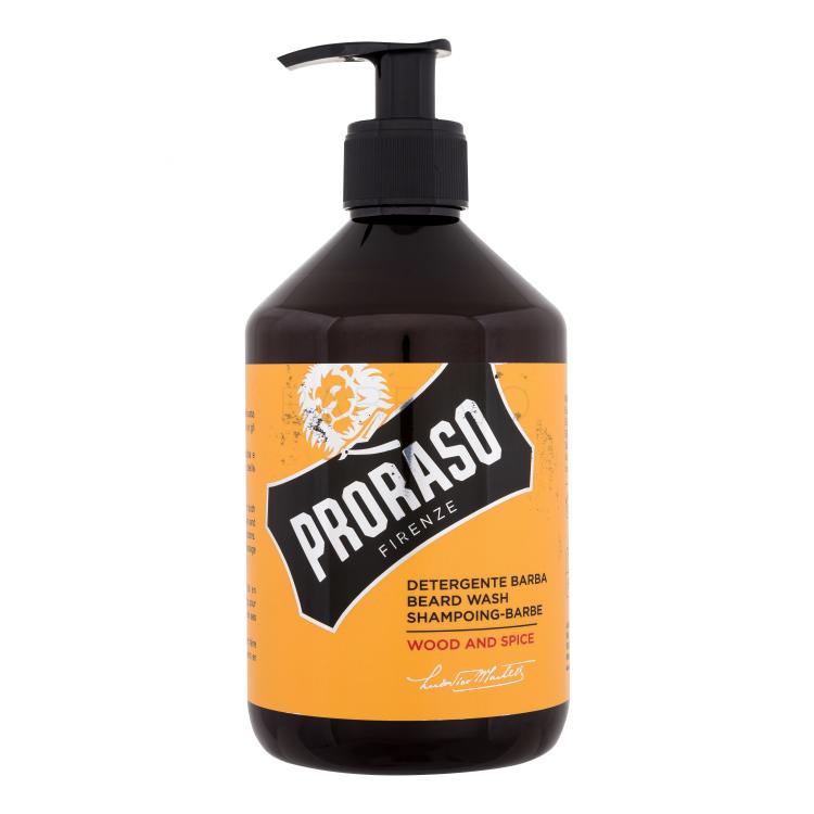 PRORASO Wood &amp;amp; Spice Beard Wash Šampon za bradu za muškarce 500 ml