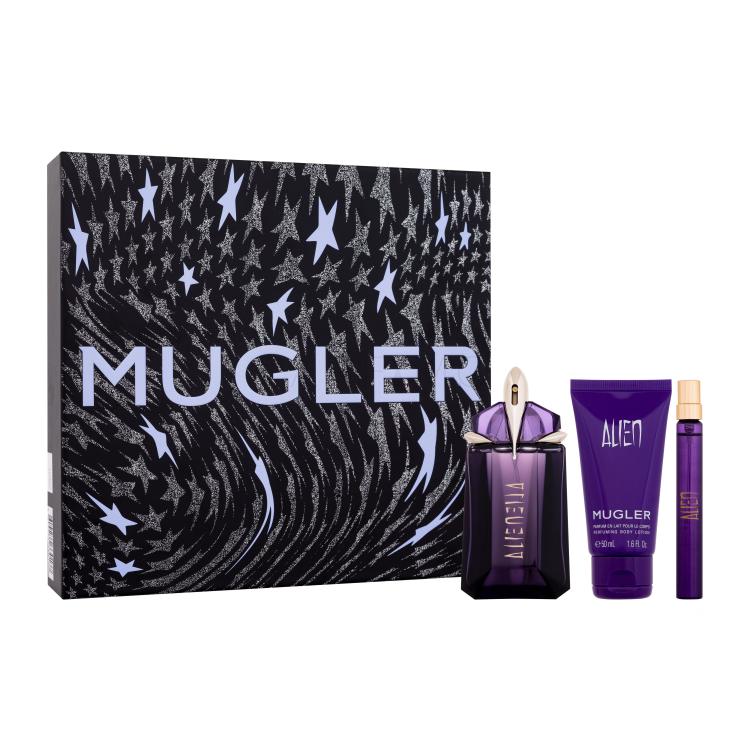 Mugler Alien Poklon set parfemska voda 60 ml + losion za tijelo 50 ml + parfemska voda 10 ml