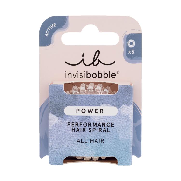 Invisibobble Power Performance Hair Spiral Gumice za kosu za žene Nijansa Crystal Clear set