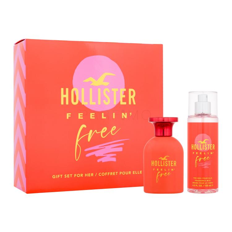 Hollister Feelin' Free Poklon set parfemska voda 50 ml + maglica za tijelo 125 ml