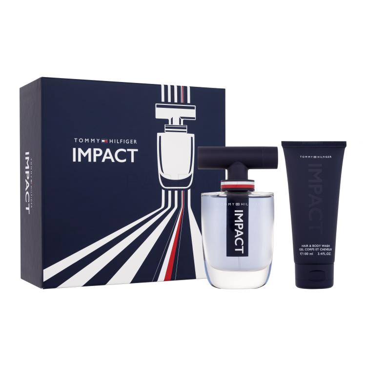Tommy Hilfiger Impact SET Poklon set toaletna voda 100 ml + gel za tuširanje 100 ml + toaletna voda 4 ml