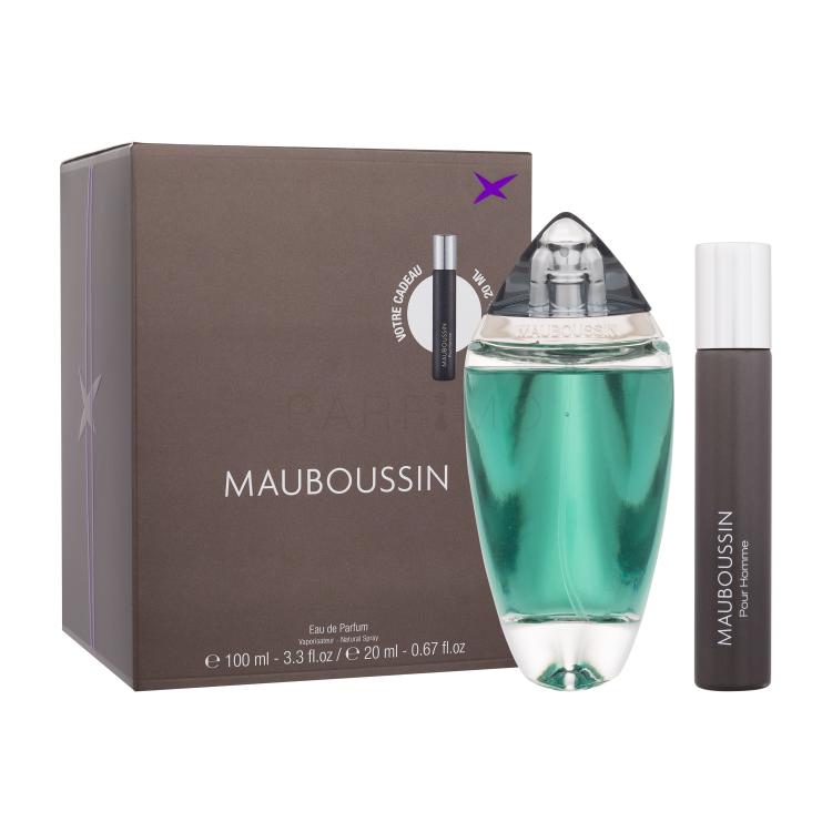 Mauboussin Homme Poklon set parfemska voda 100 ml + parfemska voda 20 ml