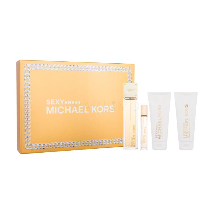 Michael Kors Sexy Amber Poklon set parfemska voda 100 ml + parfemska voda 10 ml + gel za tuširanje 100 ml + losion za tijelo 100 ml