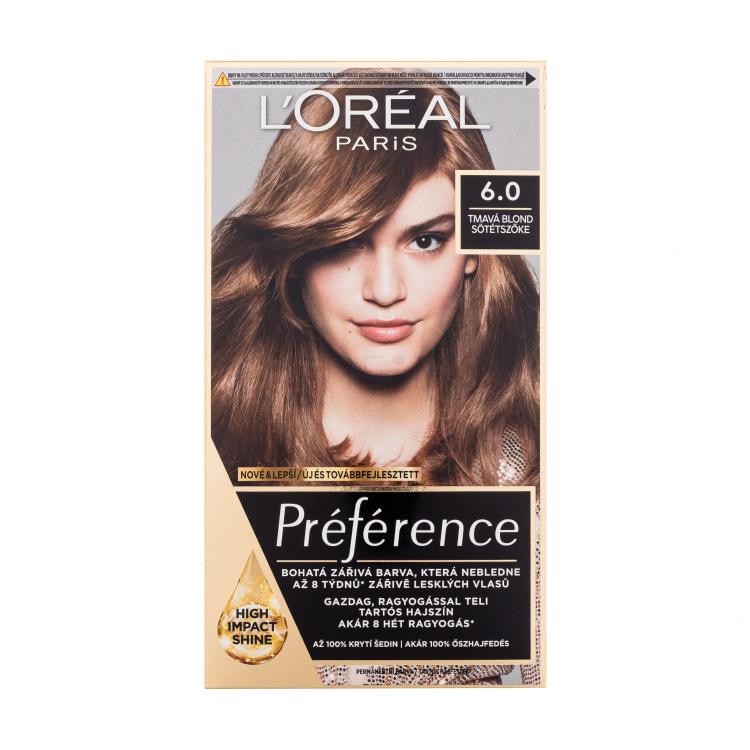 L'Oréal Paris Préférence Boja za kosu za žene 60 ml Nijansa 6.0